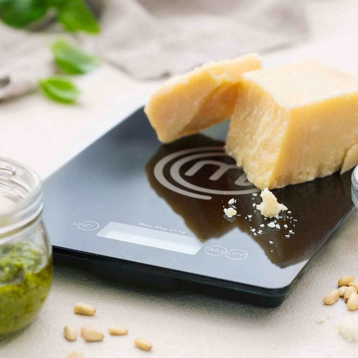 UK MASTERCHEF DIGITAL SCALES BLACK UTENSILS ESSENTIAL KITCHENWARE
