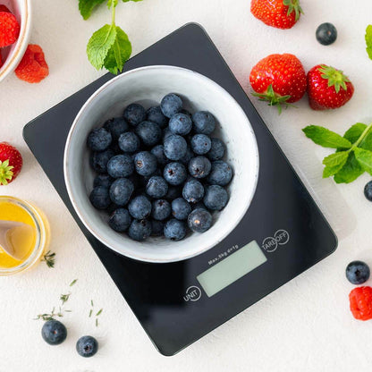 UK MASTERCHEF DIGITAL SCALES BLACK UTENSILS ESSENTIAL KITCHENWARE