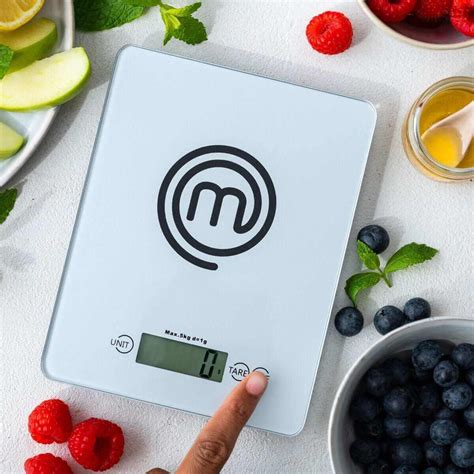 UK MASTERCHEF DIGITAL SCALES SILVER UTENSILS ELITE KITCHENWARE