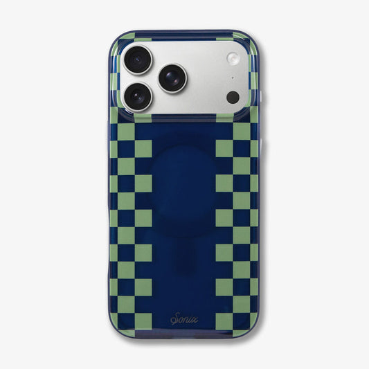 Diner Check Midnight / Sage MagSafe® Compatible iPhone Case