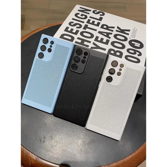 the back of the phone case is shown in three different colors