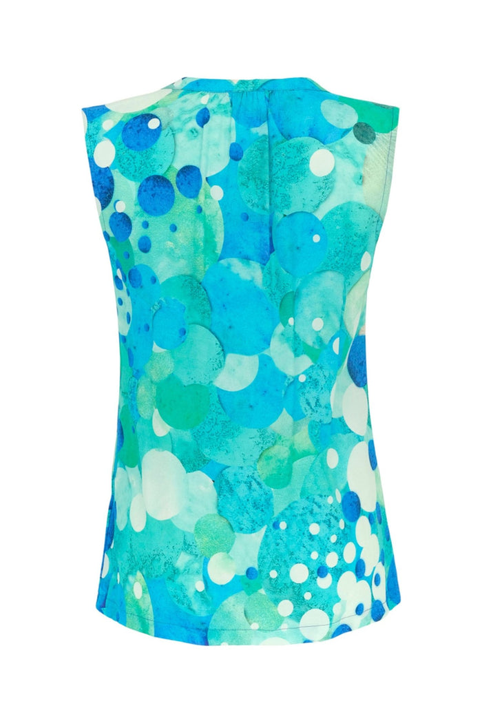 Dolcezza 24620 Turquoise Blue Big Angel Fish Mosaic Top - Dotique