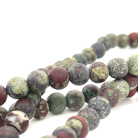 Dragon Blood Jasper Gemstone Strands, Jewelry Supplies