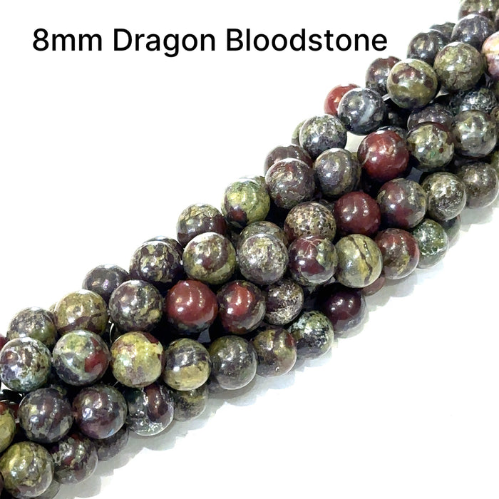 Dragon Blood Jasper Gemstone Strands, Jewelry Supplies