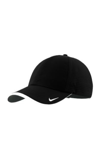 Black Custom Nike Dri-FIT Swoosh Perforated Performance Cap - Corporate Gifts