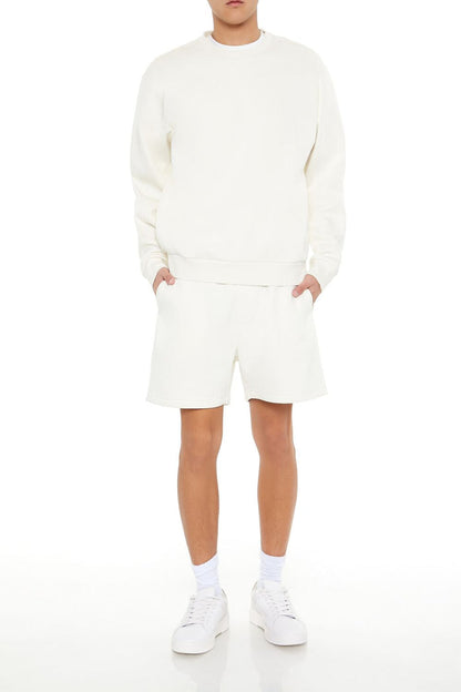 Drop-Sleeve Crew Pullover