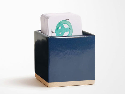 E. Frances Little Notes® - Ceramic Holder - Navy