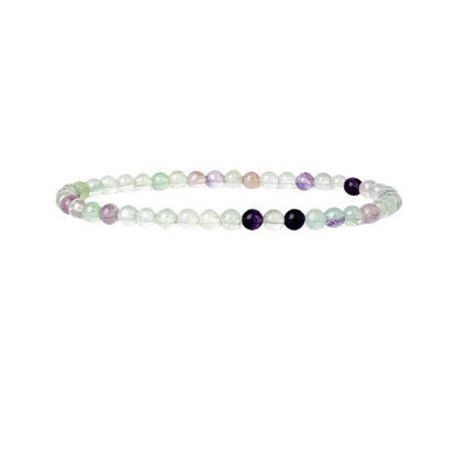 Earths Elements Wholesale - Crystal Bracelet - 4mm Fluorite, pack of 5