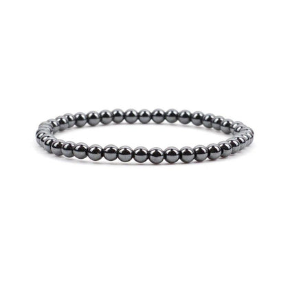 Earths Elements Wholesale - Crystal Bracelet - 4mm Hematite, pack of 5