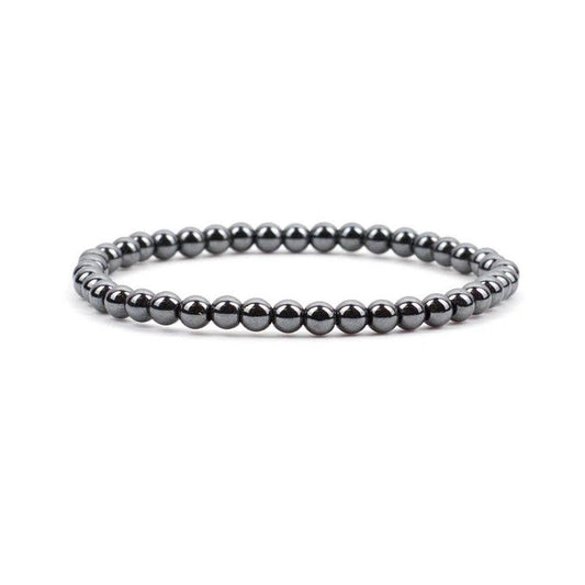 Earths Elements Wholesale - Crystal Bracelet - 4mm Hematite, pack of 5