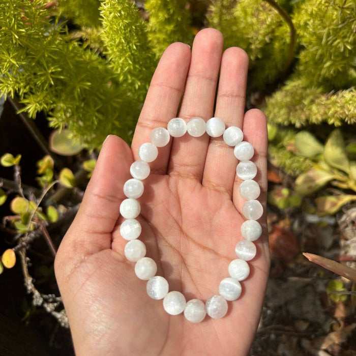 Earths Elements Wholesale - Crystal Bracelet - 8mm Selenite
