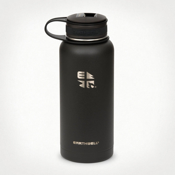 Volcanic Black Custom Earthwell 32oz Kewler Opener Bottle - Corporate Gifts