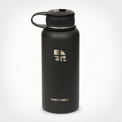Volcanic Black Custom Earthwell 32oz Kewler Opener Bottle - Corporate Gifts