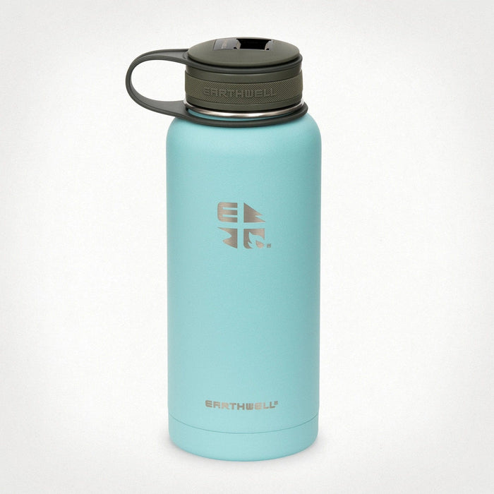 Aqua Blue Custom Earthwell 32oz Kewler Opener Bottle - Corporate Gifts