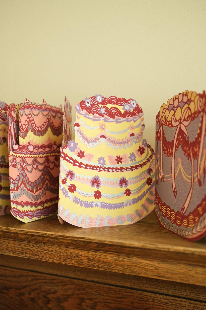 East End Press - BIRTHDAY CAKE CONCERTINA GARLAND
