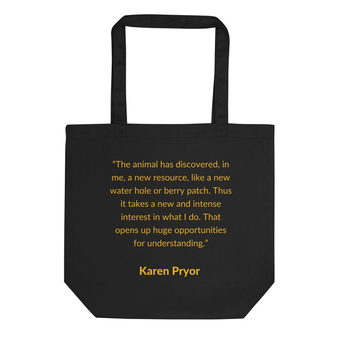 Eco Tote Bag with KPA CTP Logo & Karen Pryor Quote