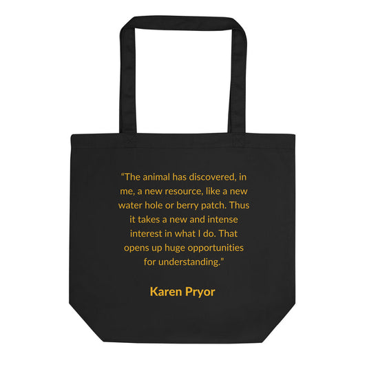 Eco Tote Bag with KPA CTP Logo & Karen Pryor Quote