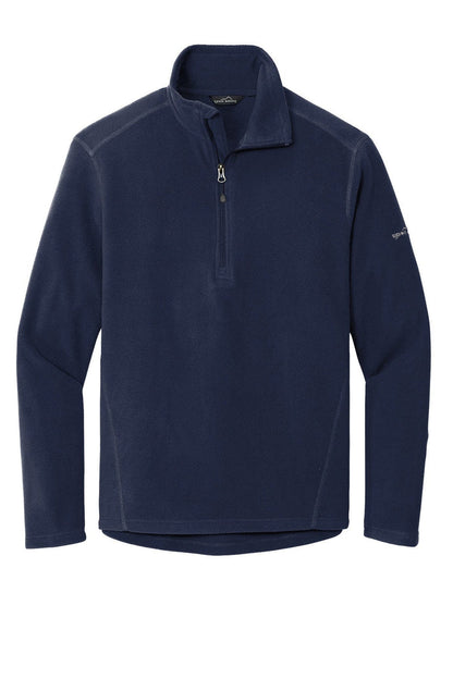 Navy / Men's / XS Custom Eddie Bauer Half-Zip Microfleece Jacket - Corporate Gifts