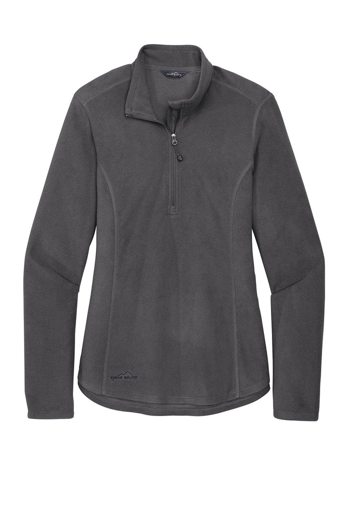 Grey Steel / Women's / XS Custom Eddie Bauer Half-Zip Microfleece Jacket - Corporate Gifts