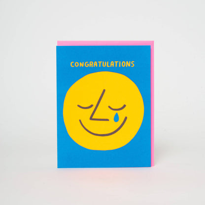 Egg Press Manufacturing - Congrats Tear Letterpress Greeting Card by Ashkahn: Paper tab