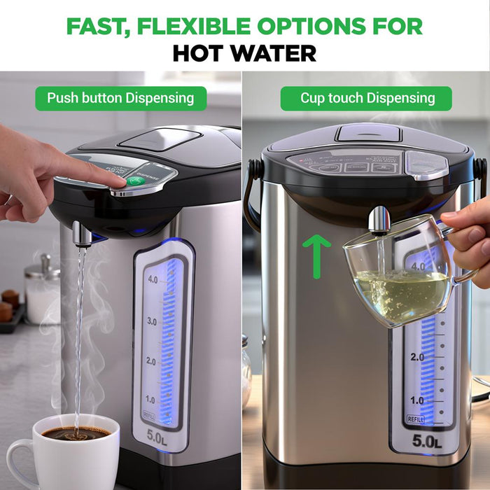 Electric Water Boiler 5L Instant Heating Stainless Steel