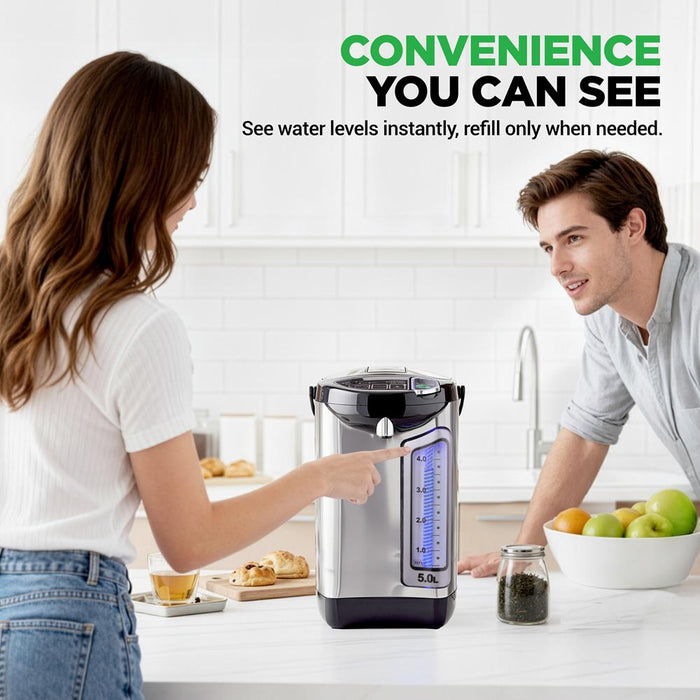 Electric Water Boiler 5L Instant Heating Stainless Steel