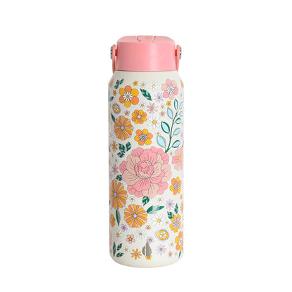 Elemental - Core Insulated Leakproof Bottle w/Handle 40oz - Blossom Luxe