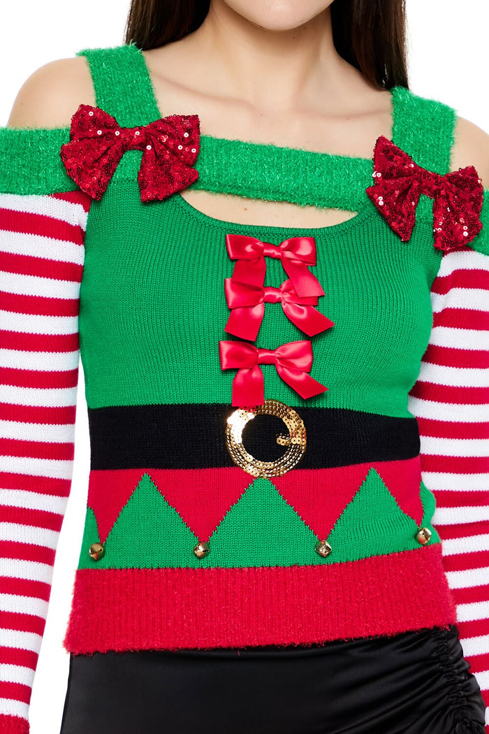 Elf Open-Shoulder Sweater