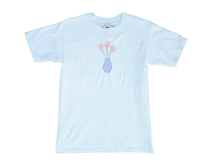 Embroidered Flower Pot Shirt - X Large - Juice Ceramics