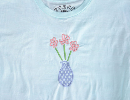 Embroidered Flower Pot Shirt - X Large - Juice Ceramics