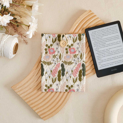 Embroidery Floral Book Sleeve - E