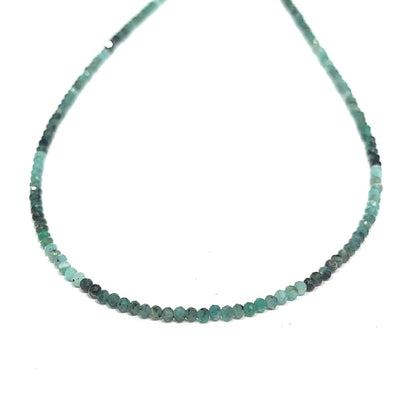Emerald Gemstone Beaded Necklace, jewelry