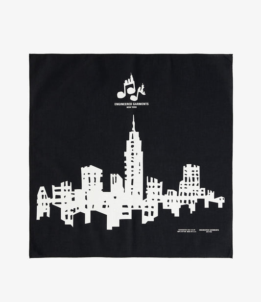 Engineered Garments Printed Bandana City - Black