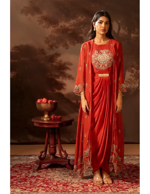 Eraya Drape Dress Set