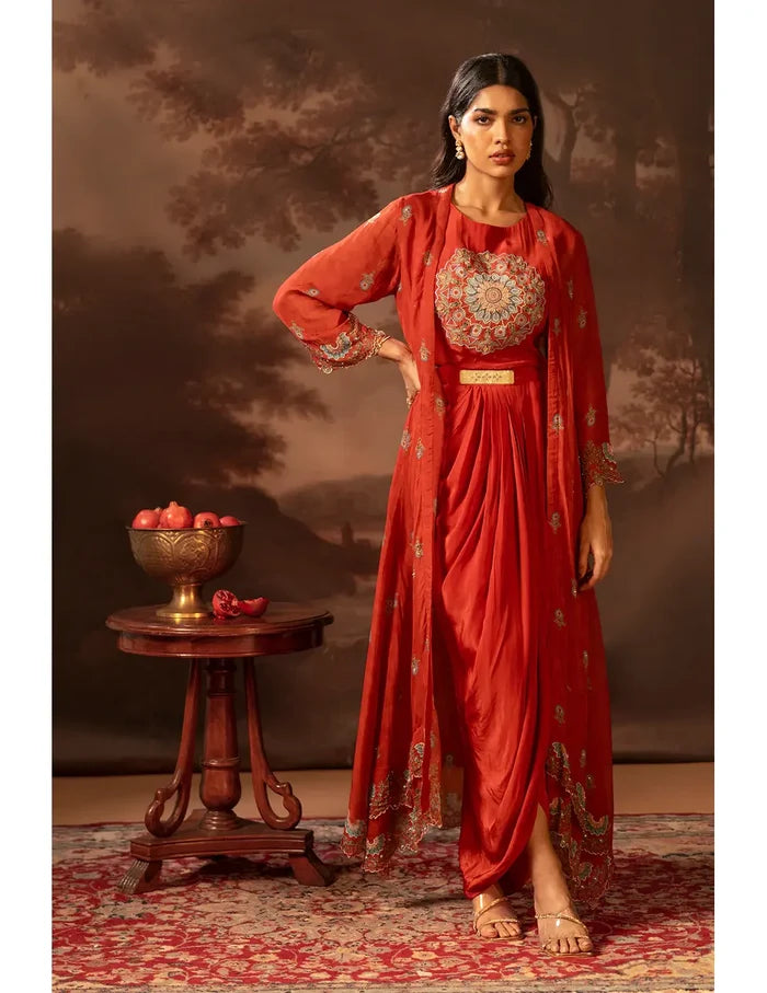 Eraya Drape Dress Set