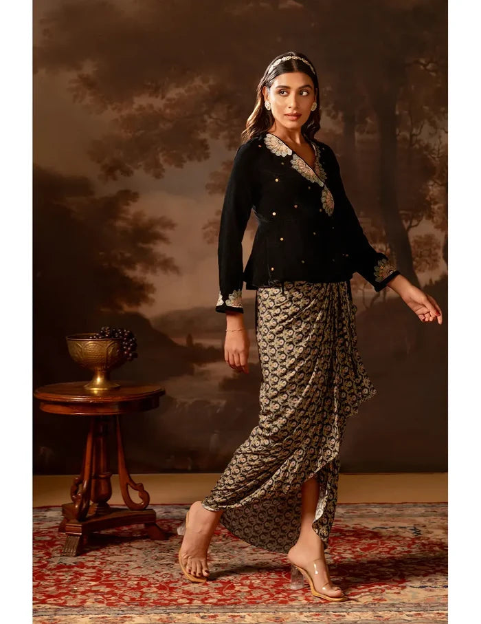 Eraya Drape Skirt Set