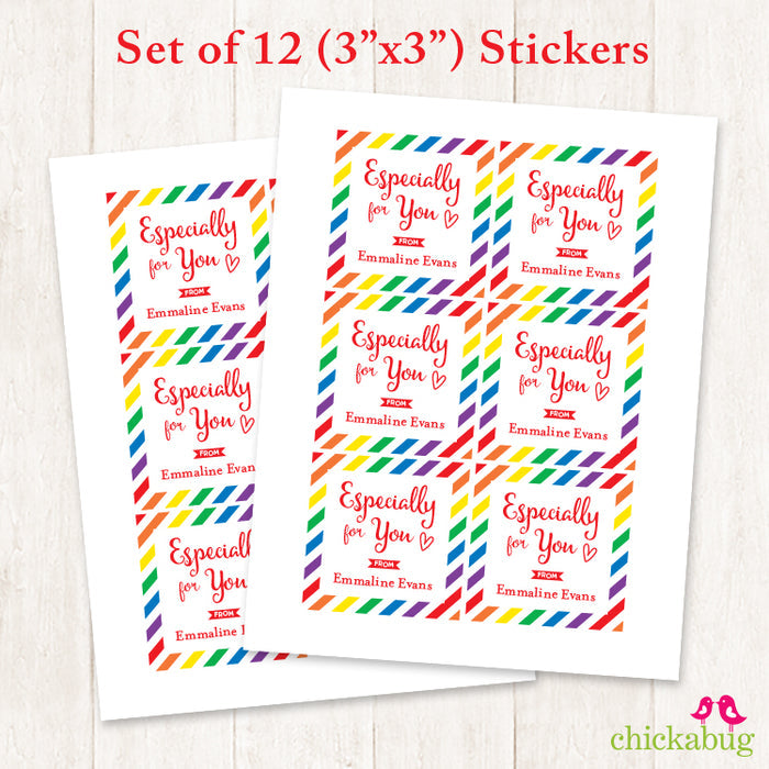 "Especially For You" Gift Labels
