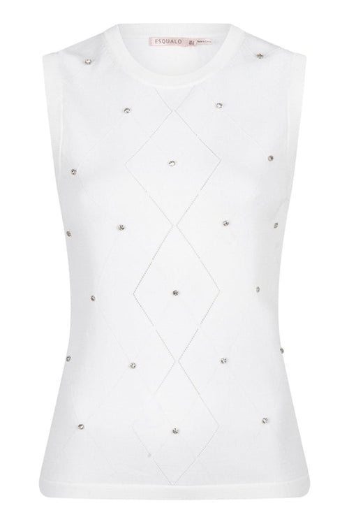 esqualo-07000-sweater-sleeveless-knit-with-embellishment-Dotique-