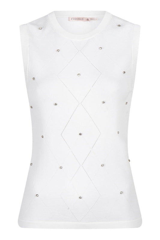 esqualo-07000-sweater-sleeveless-knit-with-embellishment-Dotique-