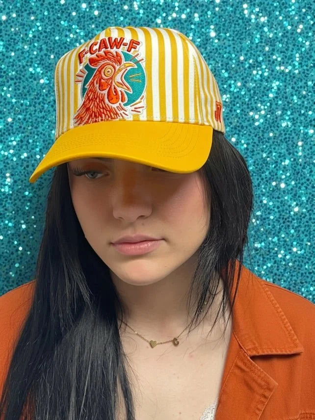 F - Caw - F Embroidered Trucker Hat