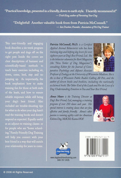 Family Friendly Dog Training by Patricia B. McConnell & Aimee Moore