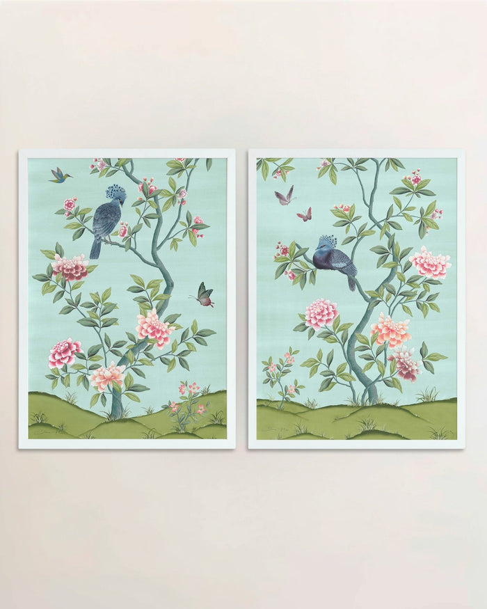Faraway Land Wall Art Prints, Set of Two - Eden - Diane Hill
