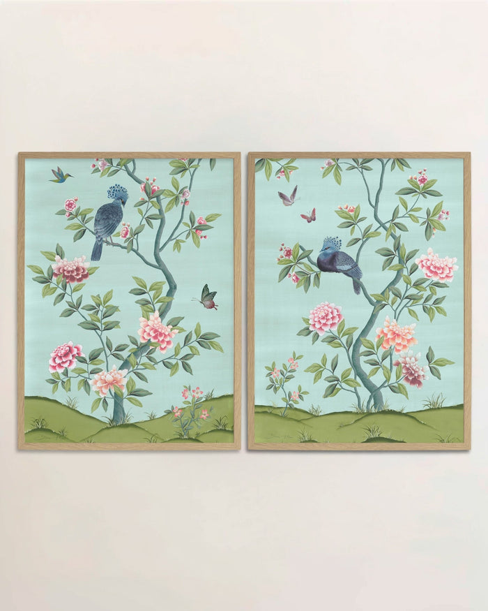 Faraway Land Wall Art Prints, Set of Two - Eden - Diane Hill