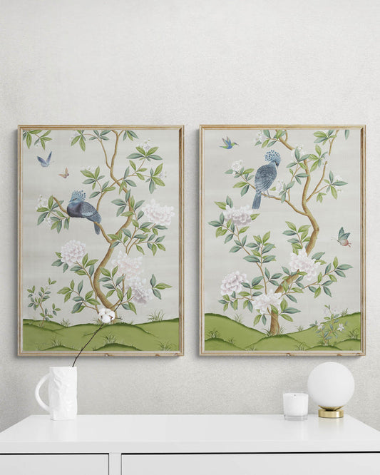 Faraway Land Wall Art Prints, Set of Two - Pearly Gates - Diane Hill