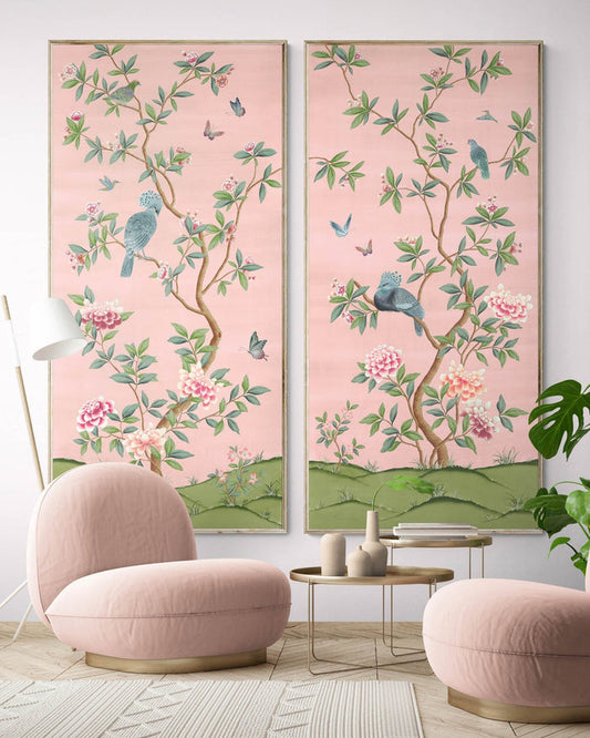 Faraway Land Wall Panel Art Prints, Set of Two - Euphoria - Diane Hill