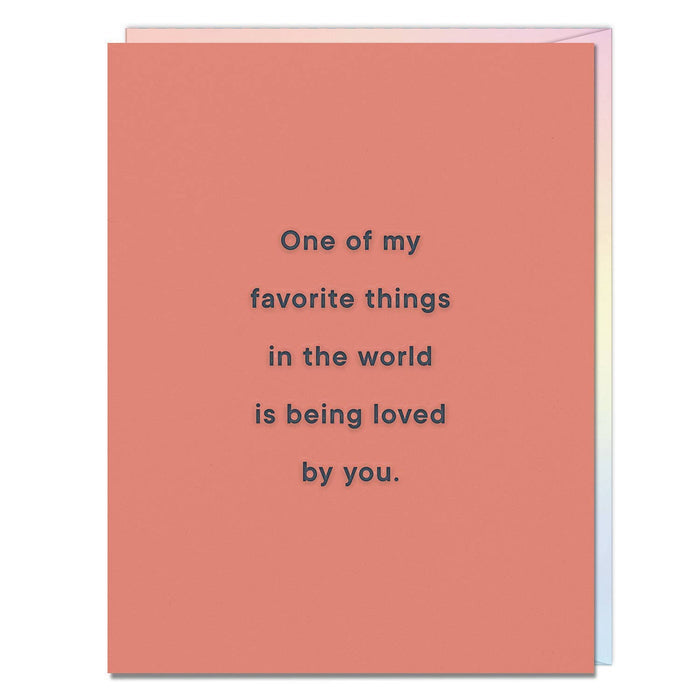 Favorite Things In The World Love Card - Carvell Wallace