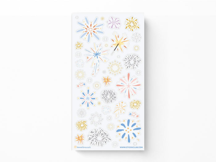 Festive Fireworks Sticker Sheet