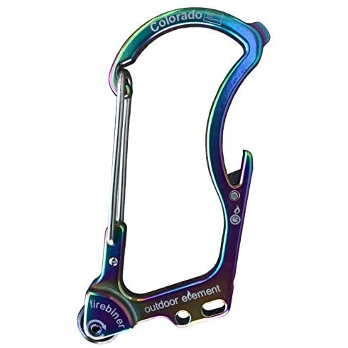 Multicolor Firebiner with Colorado engraving
