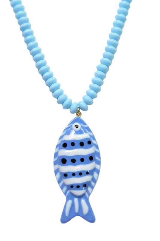 Pine+Poppy Fishy Fish Necklace (choose color)