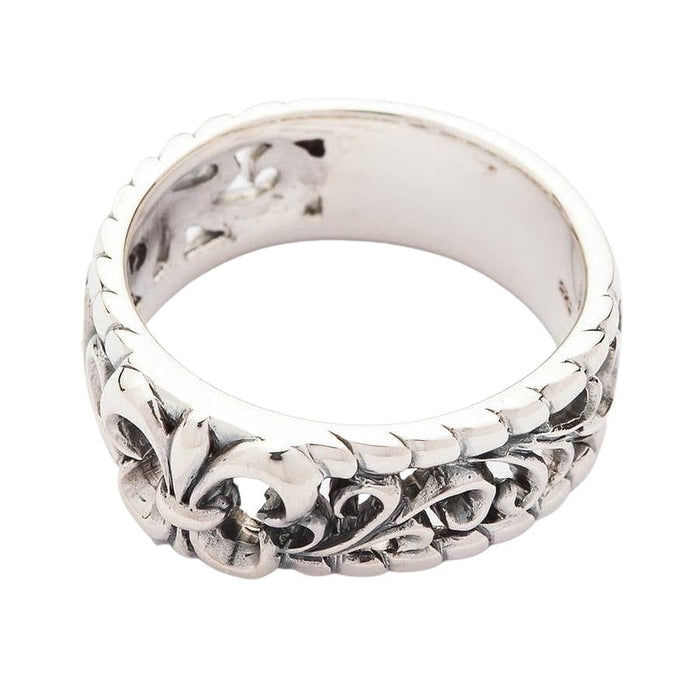 The inside of the ring band revealing the .925 authenticity hallmark.